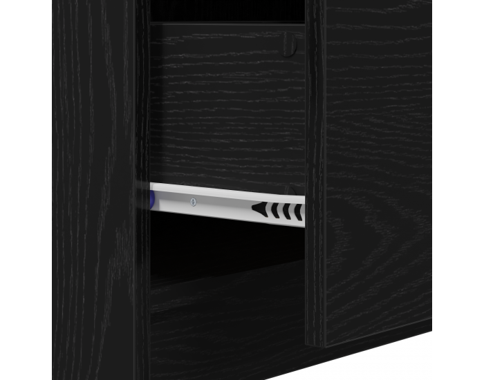 Sonata H Чекмедже за мивка Черен дъб 59x37x59 см