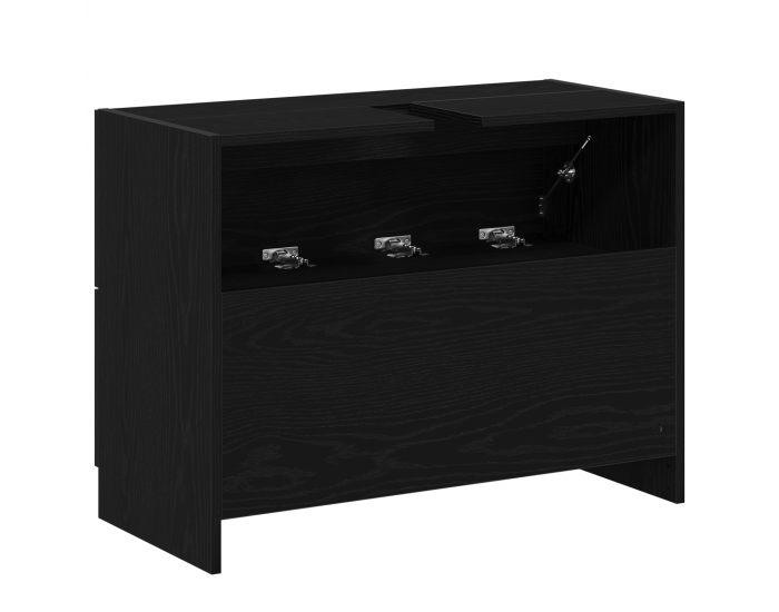 Sonata H Мивка шкаф Черен дъб 78x37x59 см Инженерна дървесина