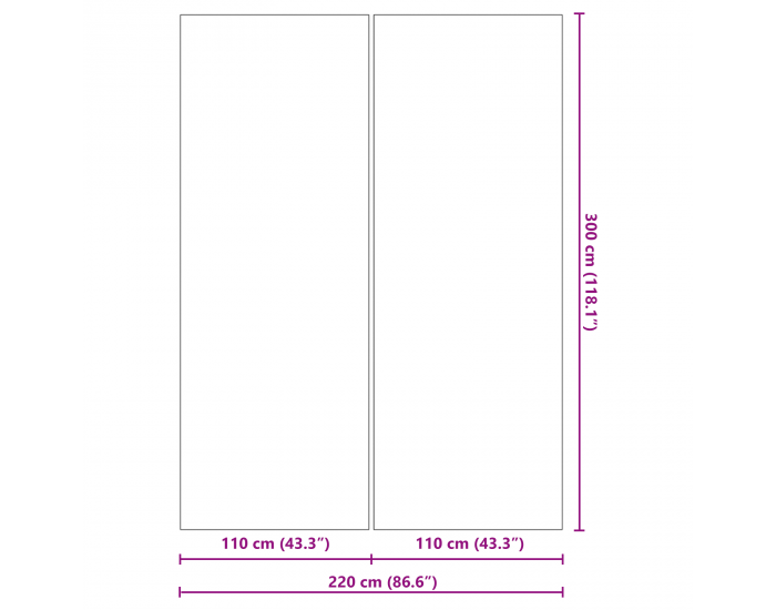 Sonata H Правоъгълно покривало за басейн Черно PVC 300 x 220 см Издръжливо