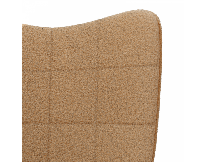 Sonata H Relaxing Chair Бежов къдрав подобен на вълна плат