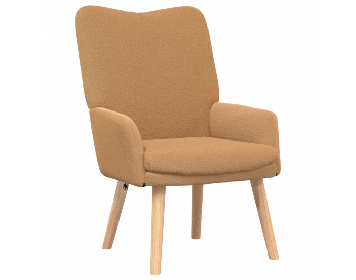 Sonata H Релаксиращ стол Бежов Къдрав Текстилен