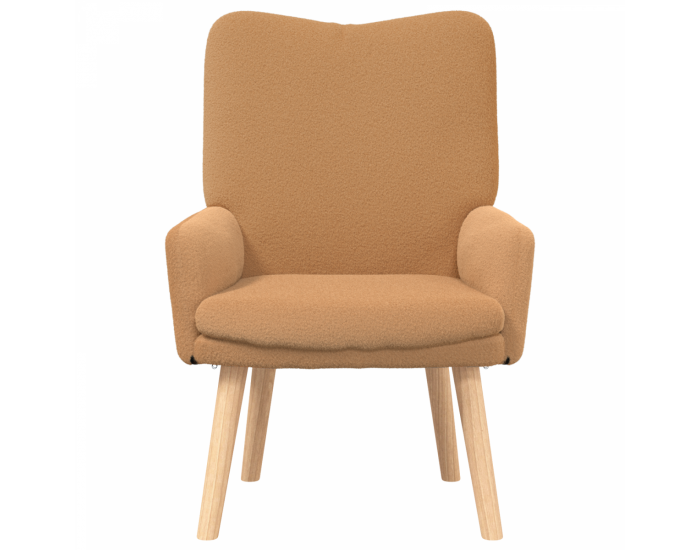 Sonata H Релаксиращ стол Бежов Къдрав Текстилен