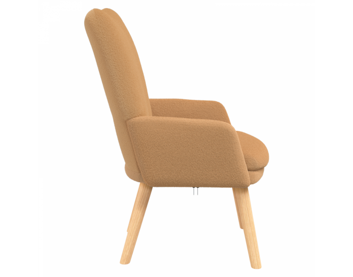 Sonata H Релаксиращ стол Бежов Къдрав Текстилен