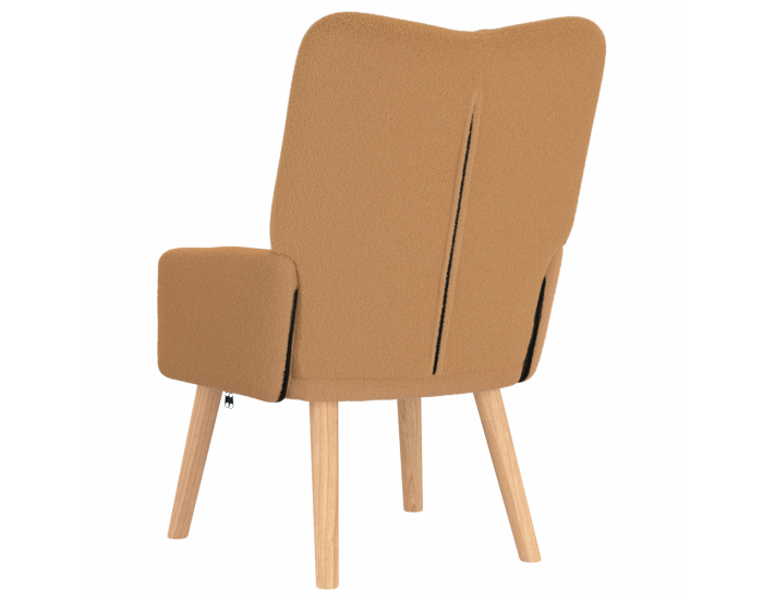 Sonata H Релаксиращ стол Бежов Къдрав Текстилен