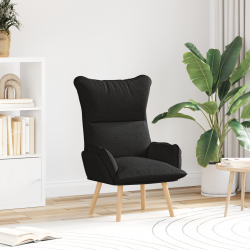 Sonata H Релаксиращ стол Черен Текстил - Фотьойли