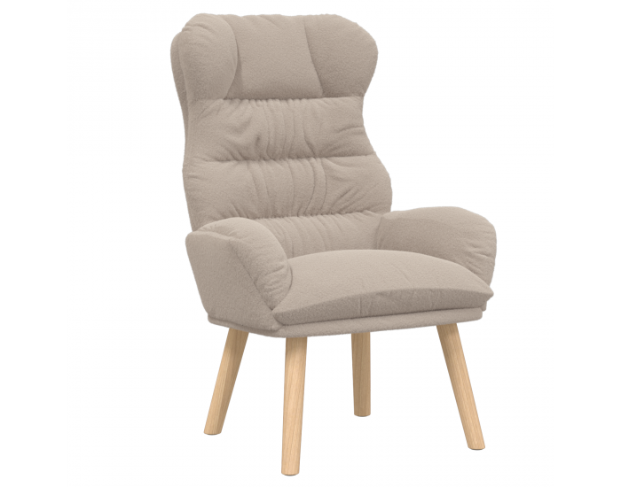 Sonata H Успокояващ стол Светлосив копринен подобен текстил