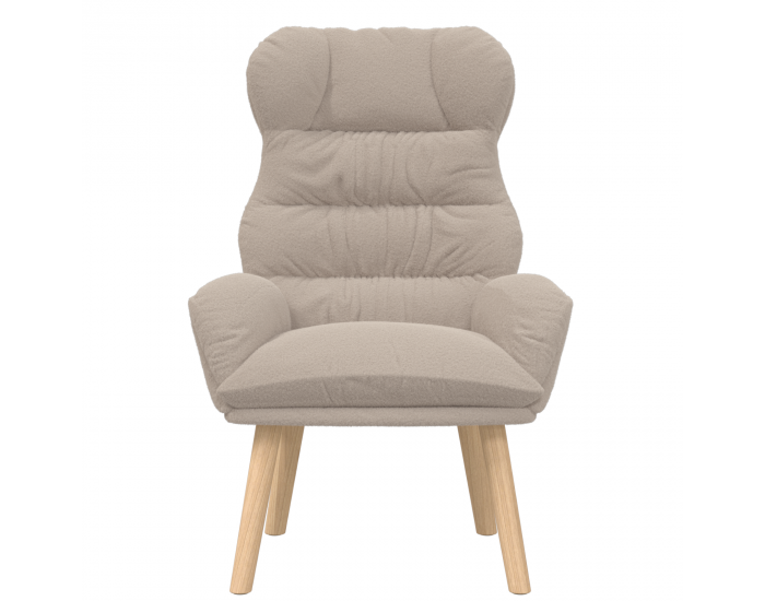 Sonata H Успокояващ стол Светлосив копринен подобен текстил