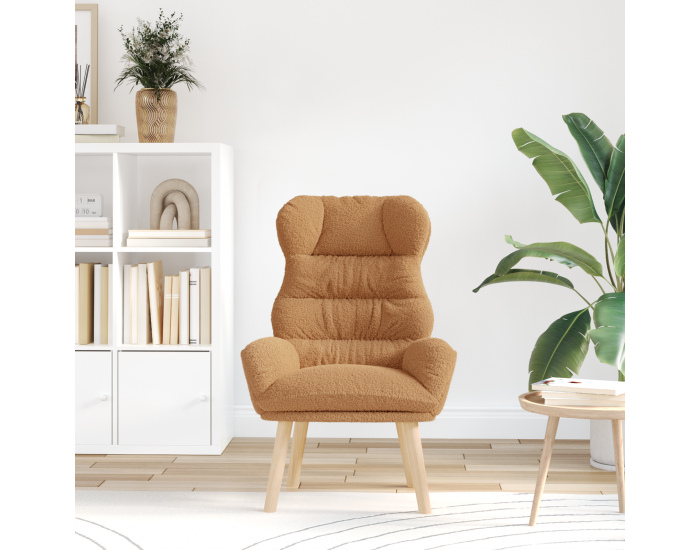 Sonata H Отпускащ стол Бежов с козина подобна на вълна