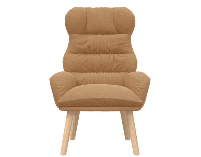 Sonata H Отпускащ стол Бежов с козина подобна на вълна