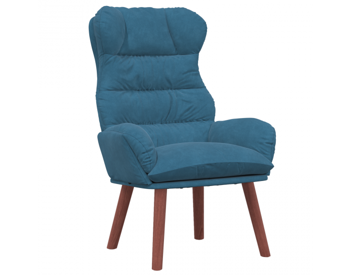 Sonata H Спокойно столче от синьо кадифе