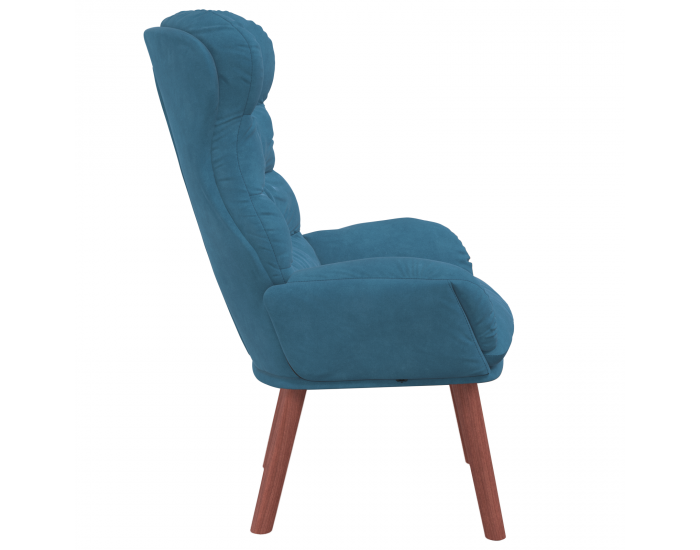 Sonata H Спокойно столче от синьо кадифе