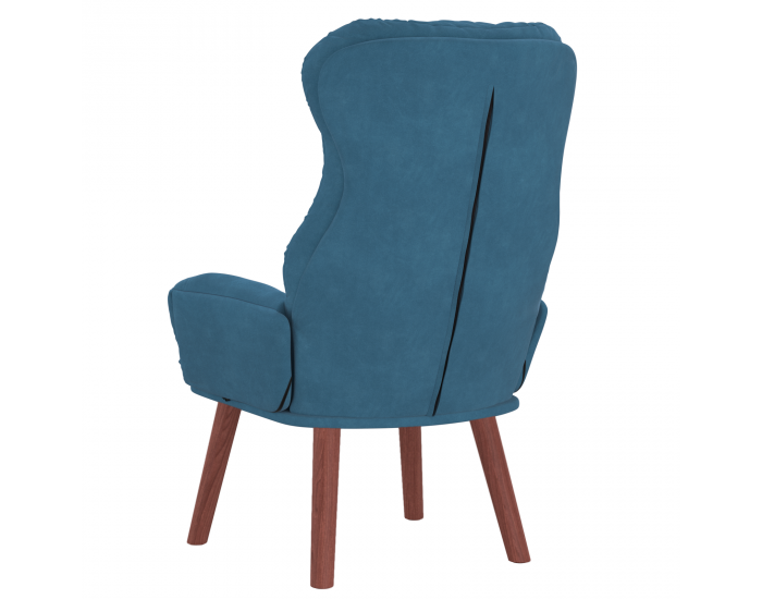 Sonata H Спокойно столче от синьо кадифе