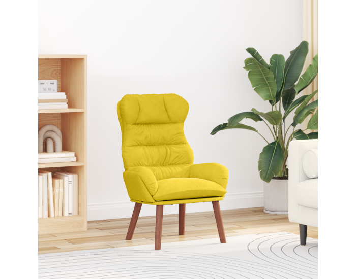 Sonata H Релаксиращ стол Жълта кадифе