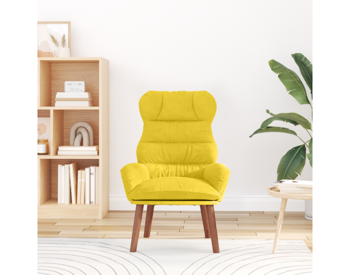 Sonata H Релаксиращ стол Жълта кадифе