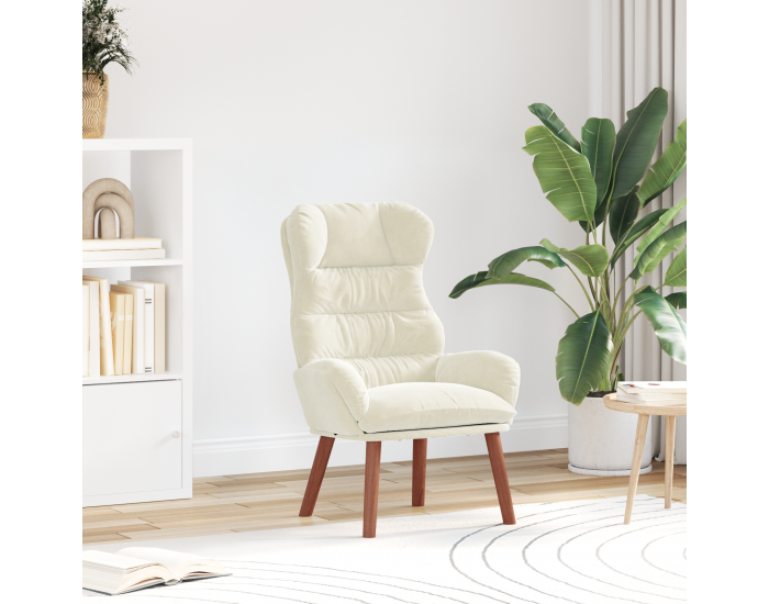 Sonata H Релаксиращ стол Кремав Велур