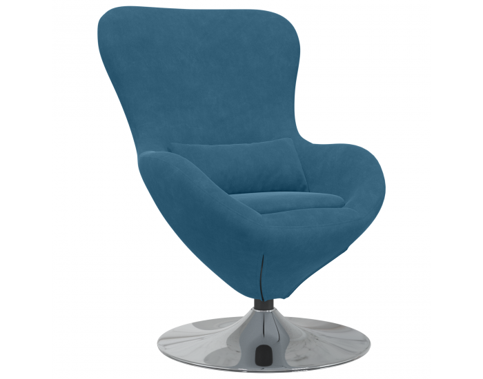 Egg Chair в синьо кадифе Egg Chair в синьо кадифе