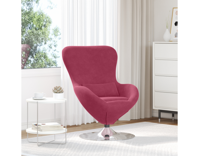 Sonata H Яйчен стол Бордо кадифе