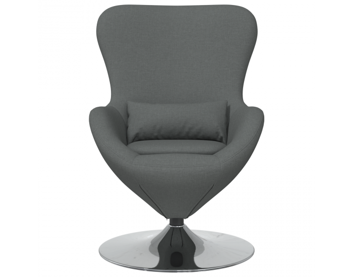 Sonata H Яйцевиден стол Тъмен сив Текстил