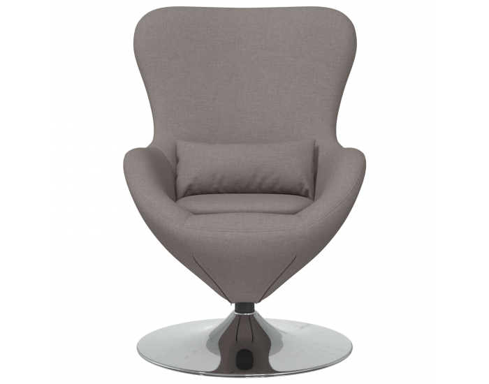 Sonata H Яйцевиден стол от таупе плат