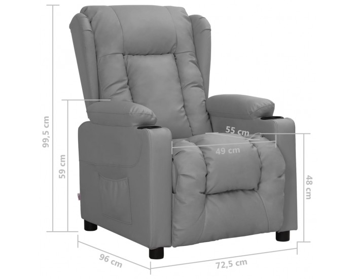 Sonata H Наклоняем стол, сив, изкуствена кожа