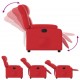 Sonata H Електрически стол реклайнер, червен, изкуствена кожа