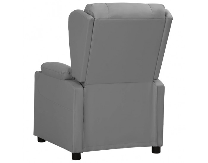 Sonata H Изправящ стол, сив, изкуствена кожа