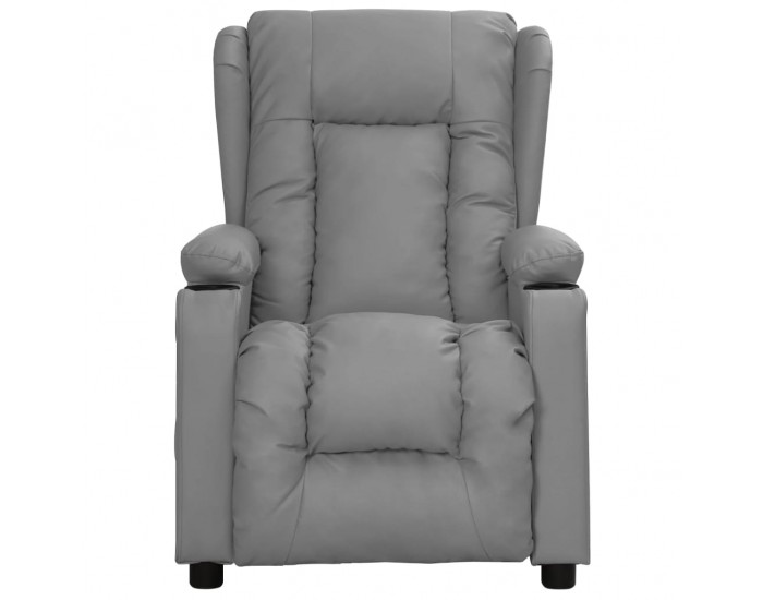 Sonata H Изправящ стол, сив, изкуствена кожа