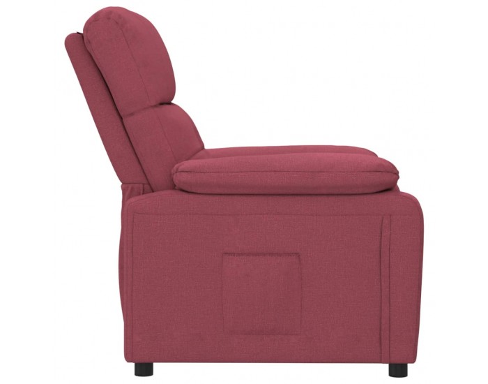 Sonata H Стол реклайнер, виненочервен, текстил