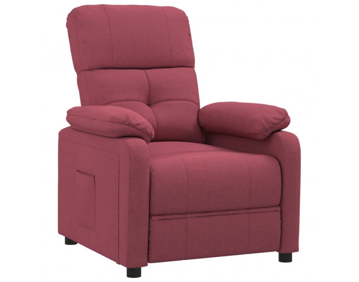 Sonata H Стол реклайнер, виненочервен, текстил