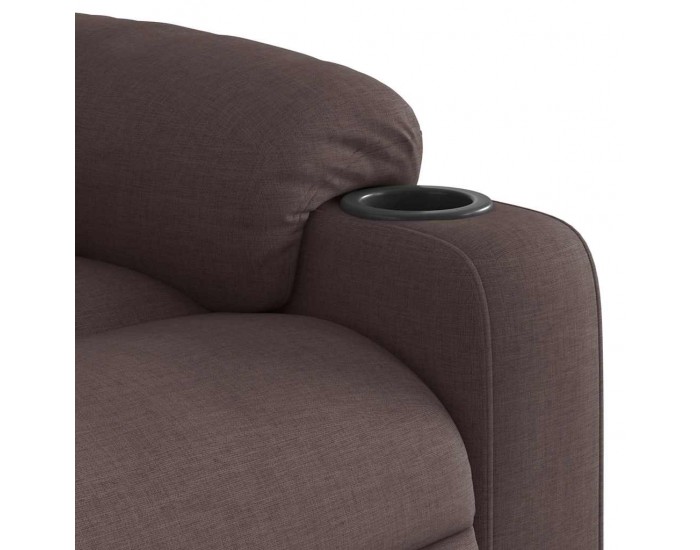 Sonata H Електрически изправящ реклайнер стол, тъмнокафяв, текстил