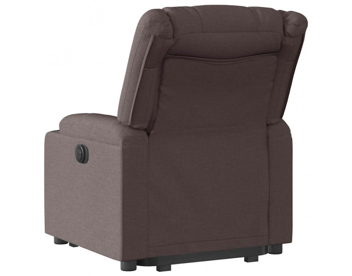 Sonata H Електрически изправящ реклайнер стол, тъмнокафяв, текстил