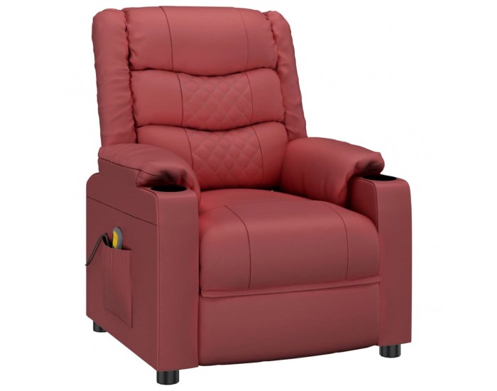 Sonata H Реклайнер стол, виненочервен, изкуствена кожа