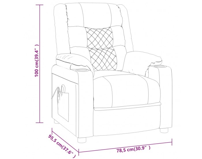 Sonata H Наклоняем стол, кафяв, изкуствена кожа