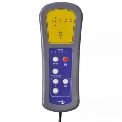 Sonata H Масажен реклайнер стол с опора за крака, виненочервен, кадифе - Мека мебел