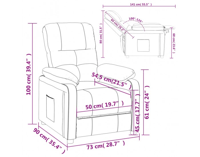 Sonata H Стол наклоняем, кафяв, текстил