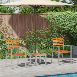 Комплект за градинско хранене Sonata H 3 части от масивна тикова дървесина - Комплекти за външни условия