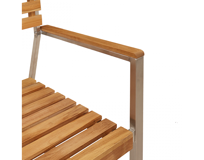 Комплект за градинско хранене Sonata H 3 части от масивна тикова дървесина