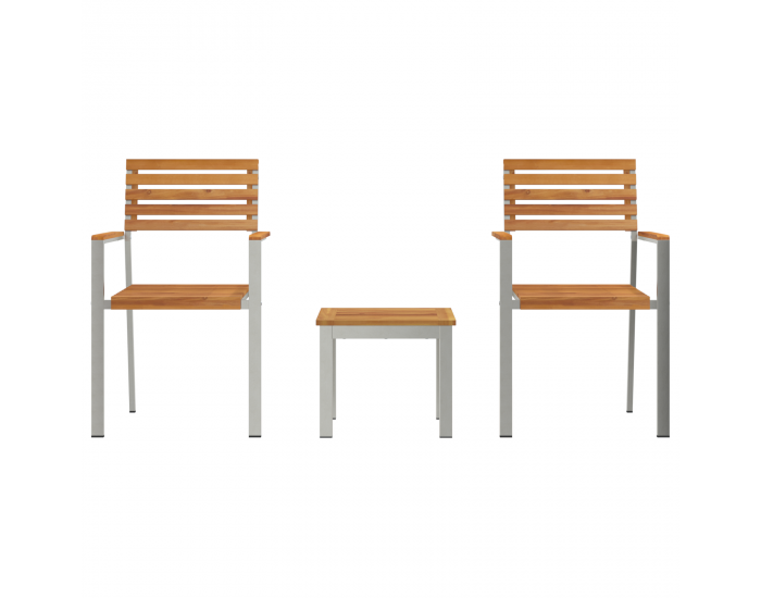 Комплект за градинско хранене Sonata H 3 части от масивна тикова дървесина