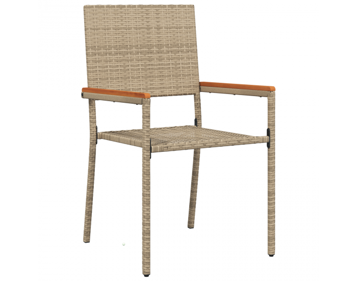 Sonata H 5 части градински комплект за хранене бежов полиратан