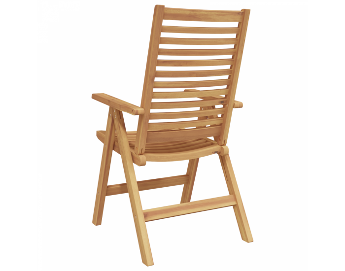 Сгъваеми градински столове Sonata H 6 бр. Масивна тикова дървесина
