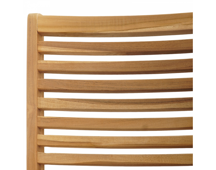 Сгъваеми градински столове Sonata H 6 бр. Масивна тикова дървесина