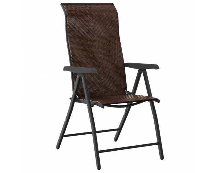 Sonata H 5 Позиционен градински комплект Кафяв Полимерен ратан