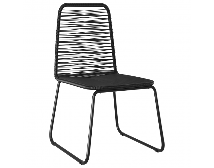 Sonata H 3-членен комплект за хранене на градината черен полиратан