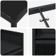Sonata H 5 частен комплект градински мебели с възглавници Черен полиратан