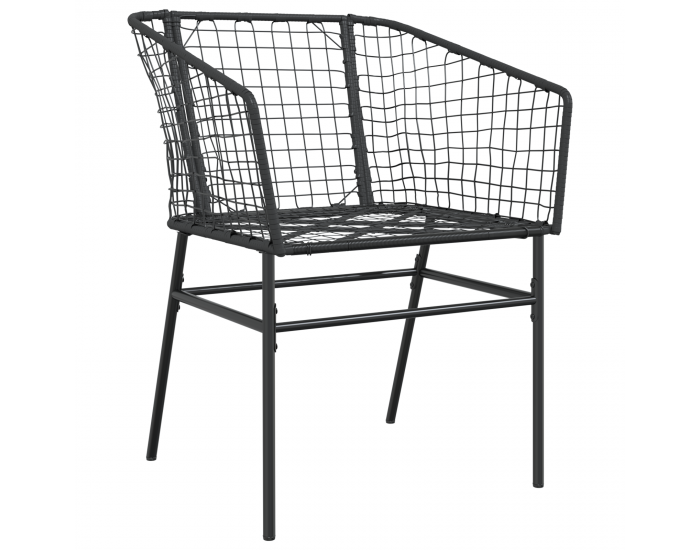 Sonata H 5 Часов набор за обяд в градината Черен Полиратан