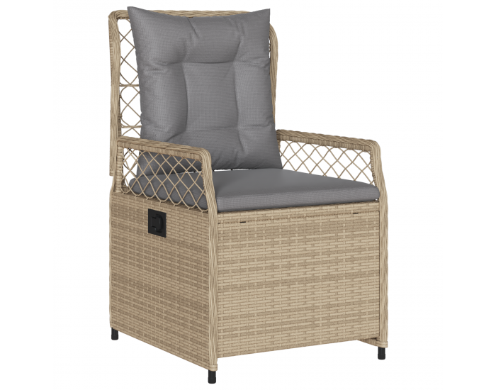 Sonata H 5 Брой Градински Комплект Бежов Полиратан