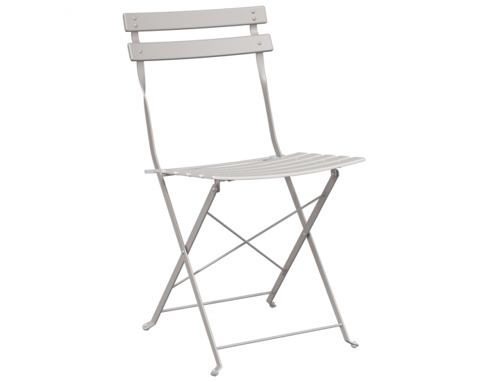 Сгъваеми градински столове Sonata H - 2 броя, бежови, метални