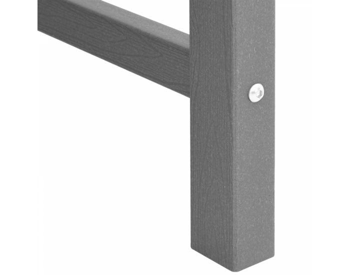 Sonata H Градинска пейка Светлосива 120 см HDPE