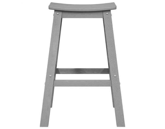 Sonata H Табуретки 2 бр Светлосив HDPE