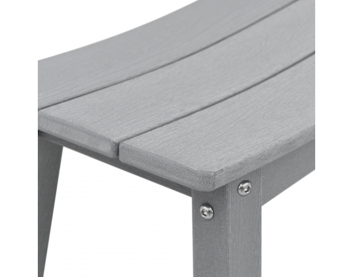 Sonata H Табуретки 2 бр Светлосив HDPE